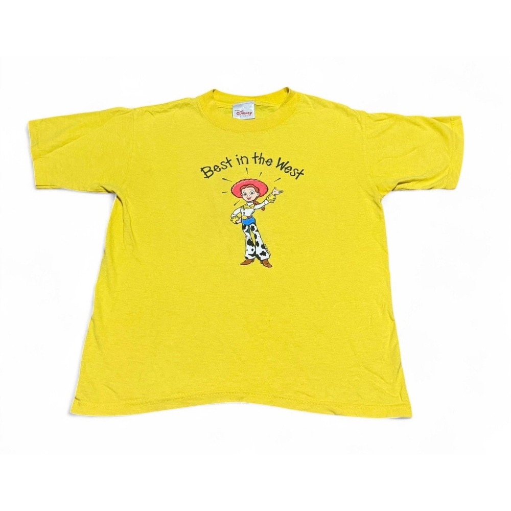 Disney Store Toy Story Jessie Best in the West Yellow T-Shirt Adult Small Y2K